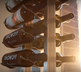 Contemporary Wine Racks with a Label Forward Orientation