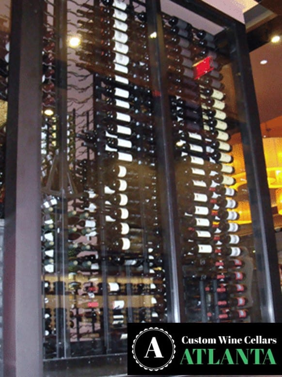Contemporary Commercial Wine Cellar by Atlanta Builders