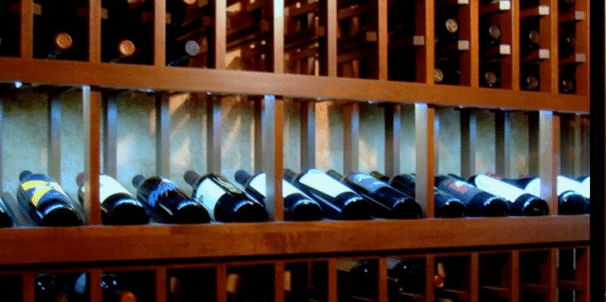 Horizontal Display Row Wooden Wine Racks 