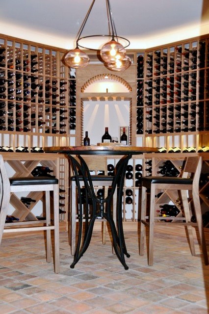 Elegant Custom WIne Cellar Designed by San Francisco Builders