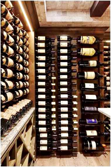 VintageView Floor to Ceiling Wine Racks by Residential Custom Wine Cellar Installers in Atlanta