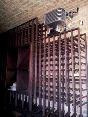 Wine Cellar Cooling Unit Installed by HVAC Experts in Atlanta