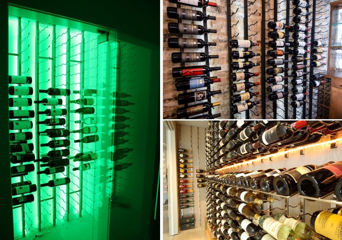 VintageView Metal Wine Racks for Contemporary Wine Cellars