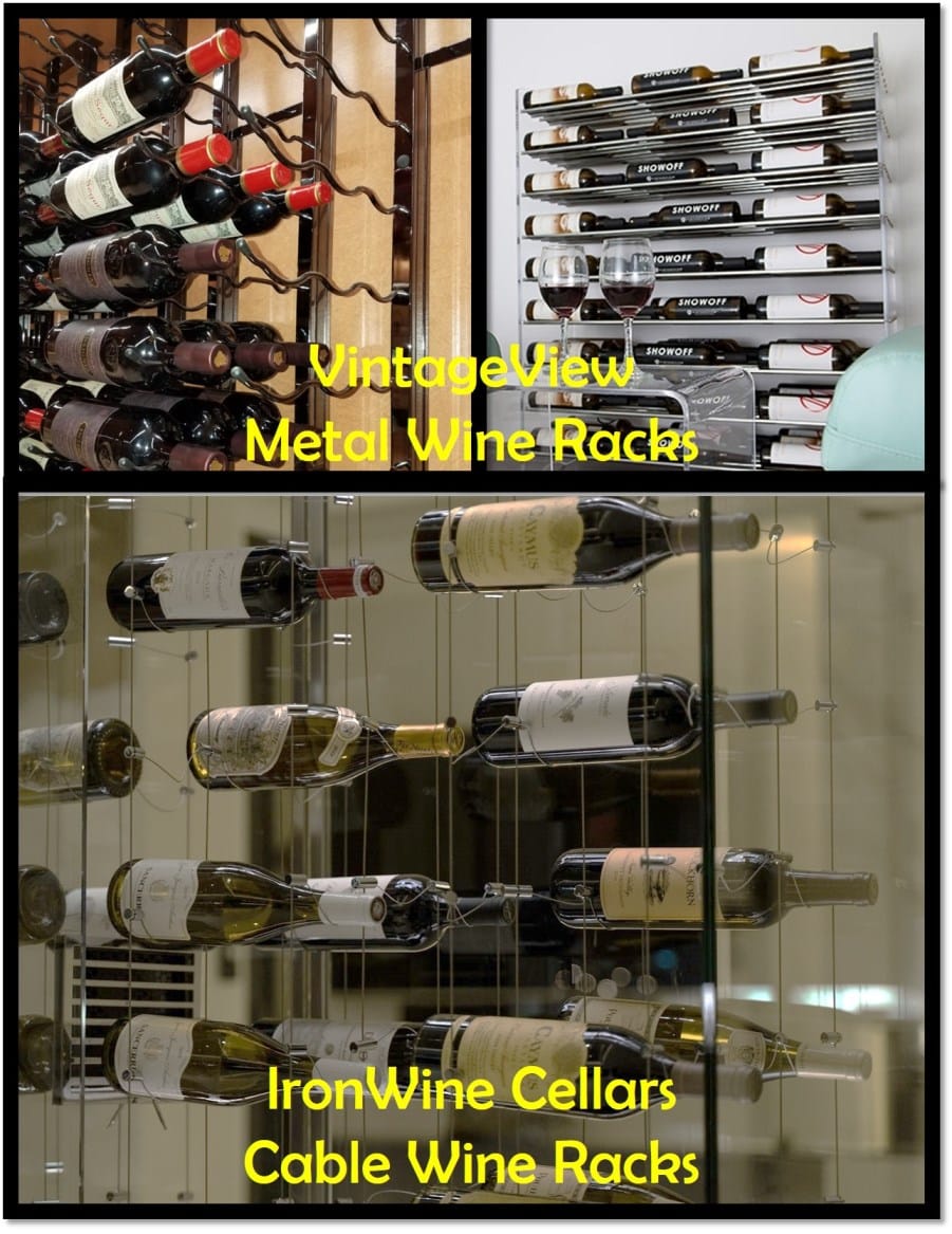 Metal Wine Racks are Perfect for Creating a Modern Wine Cellar Design