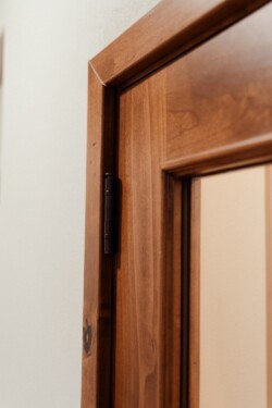 9 - Wooden Frame Door for a Custom Home Wine Cellar Wooden Frame Door for a Custom Home Wine Cellar