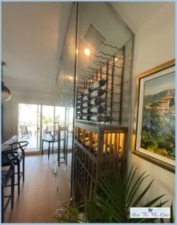 3 - Side Profile of this Atlanta Glass Wine Wall Side Profile of this Atlanta Glass Wine Wall