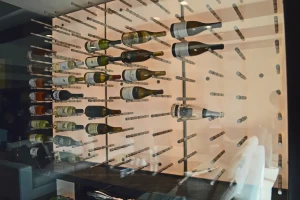 4 - Metal Wine Pegs for Balanced Modern Wine Display