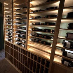(8) This seemingly small wine cellar actually fits 1,582 standard-sized wine bottles, plus the magnums!